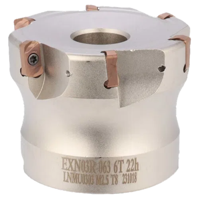 1113-EXN03R fast feed milling cutter disk Toshiba double-sided open roughness internal coolant water discharge milling cutter disk LNMU0303 milling cutter blade Shandong Denso Pricision Tools Co.,Ltd.